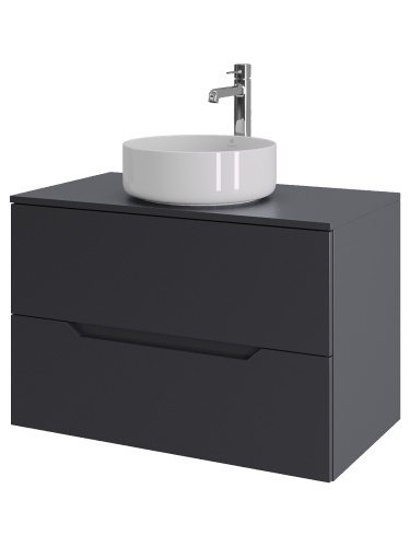 Тумба с раковиной Orange Line Li-80TugMDF+B09-360W 81х46х66 - фото 2