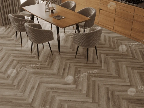 Ламинат Alpine Floor Herringbone 12 Pro New LF106-14 Дуб Пикардия толщина 1.2 см 34 класс 606х101 - фото 4