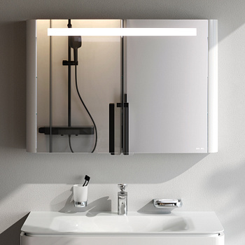 Зеркало-шкаф Am.Pm Sensation M30MCX1001WG 100х15х70 подвесной цвет белый