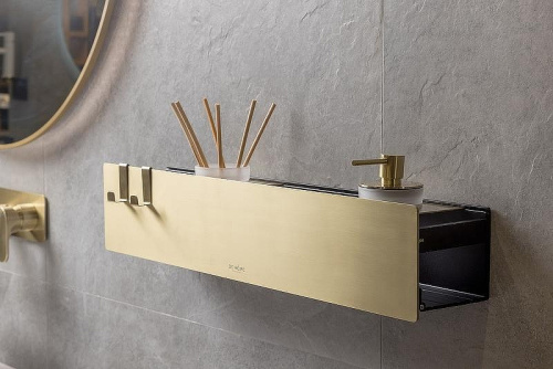 Полка в ванную комнату Boheme 10966-MG - фото 2