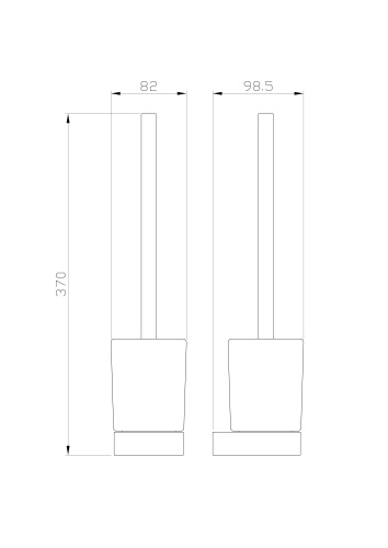 Ершик Wonzon & Woghand Lotte WW-8329-BG - фото 2