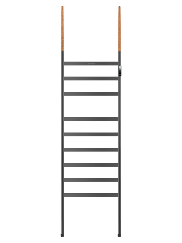 Полотенцесушитель Wonzon & Woghand Bremen WW-A207-GM 48х180 электрический графит - фото 2