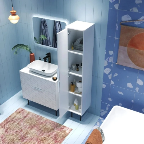 Шкаф-пенал 1MarKa Forest Ц0000027255 31х37х177 цвет белый - фото 2