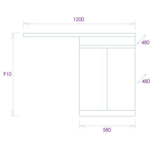 Тумба под раковину Onika Милтон 105802 58х48х87 напольная - фото 3