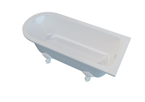 Ванна из литьевго мрамора Astra-Form Ретро 01010006 170х75 отдельностоящая асимметричная с ножками - фото 3