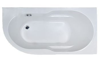 Ванна акриловая Royal Bath AZUR RB614202R 160х80 пристенная асимметричная без каркаса