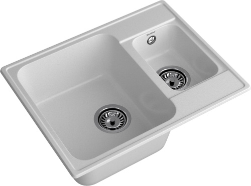 Кухонная мойка Granfest Quarz 09 серый 62х48 цвет серый поверхность матовая - фото 2