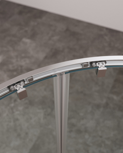 Душевой уголок Cezares MOLVENO MOLVENO-RH-2-120/90-C-Cr-IV 120х90 стекло прозрачное профиль хром глянцевый без поддона - фото 3