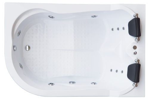 Ванна акриловая гидромассажная Royal Bath NORWAY RB331100CM-R 180х120 пристенная асимметричная с каркасом
