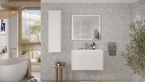 Тумба под раковину Velvex KLAUFS tpKLA.80.1Y-616.216 79х44х44 подвесная цвет белый - фото 5