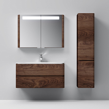 Шкаф-пенал Am.Pm Sensation M30CHR0406NF 40х35х155 подвесной цвет орех