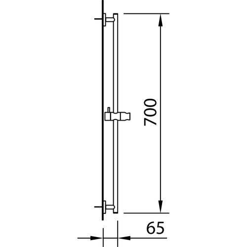 Штанга для душа Clever STYLE 99621 хром - фото 2