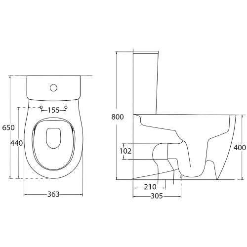 Чаша унитаза напольная Allen Brau Fantasy 4.11009.20 цвет белый без бачка с сиденьем микролифт безободковая каскадный смыв - фото 5