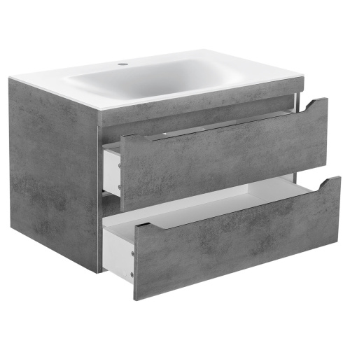 Тумба под раковину Vincea Fine VMC-2F800BT 80х50х50 подвесная цвет серый - фото 4