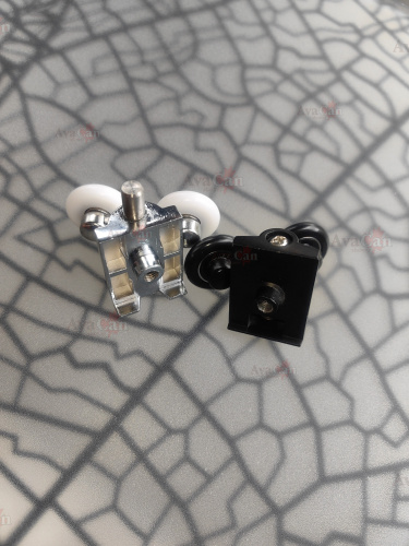 Душевая дверь AvaCan FB2-170MT 190х195 стекло матовое профиль черный - фото 4