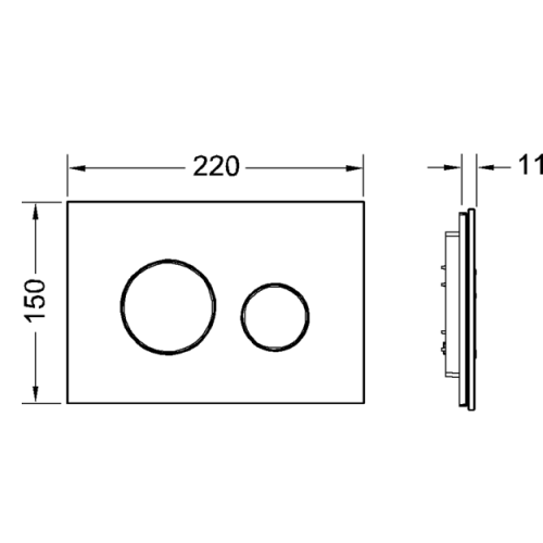 Панель смыва механическая Tece TECEloop 9240651 цвет зеленый/белый - фото 2