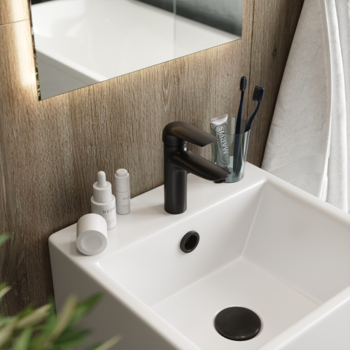 Смеситель Teymi T10255 на раковину черный - фото 5