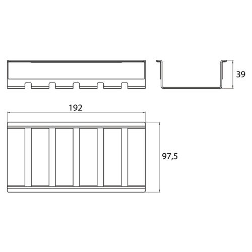 Полка для рейлинга Emco Liaison 1845 001 00 - фото 2