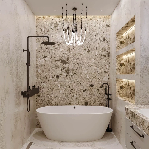 Ванна из искусственного камня Veconi IMPERIA IMP16075 160х75 отдельностоящая овальная без ножек - фото 2