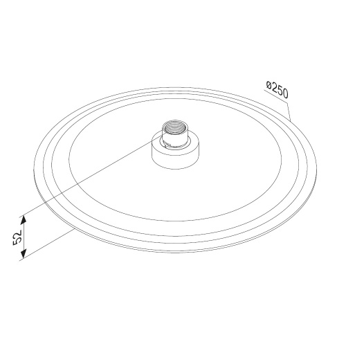 Верхний душ Damixa Scandinavian Pure 936050000 хром - фото 5