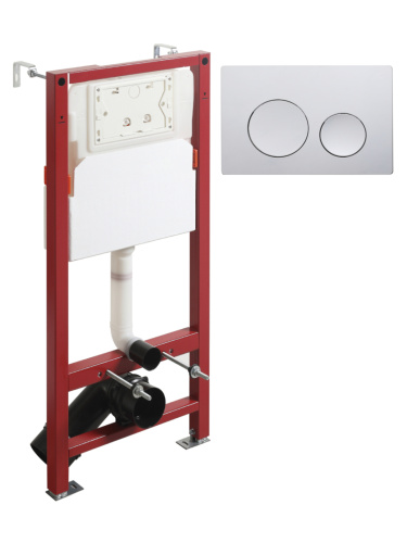 Инсталляция для унитаза с клавишей смыва Agger ACC500+APB0100 - фото 2