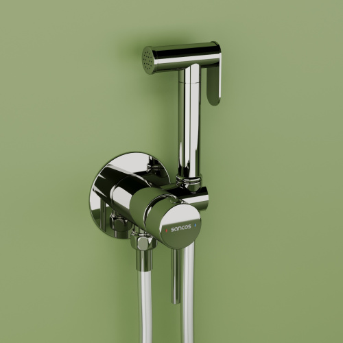 Гигиенический душ со смесителем Sancos Start SC1001CH хром - фото 3