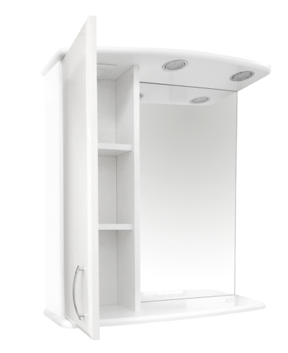 Зеркало-шкаф Misty Зеркала-шкафы Э-Аст04060-01СвЛ 62х19х72 подвесной цвет белый - фото 3