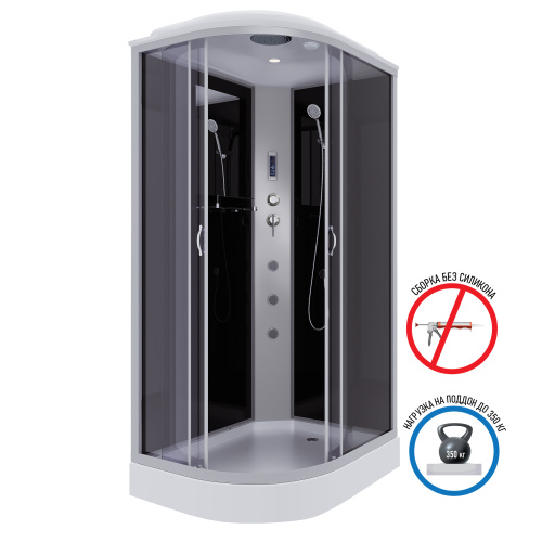 Душевая кабина Niagara Classic 35121433RF 120х80 асимметричная с крышей ориентация правая - фото 2