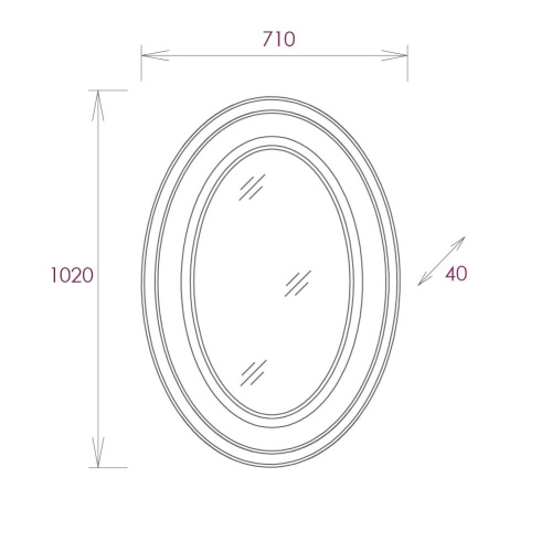 Зеркало в ванную Onika Адель 207030 70х100 - фото 4