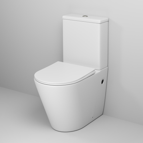 Унитаз напольный с бачком Grossman Color GR-4480MS белый матовый с сиденьем микролифт безободковый каскадный смыв - фото 2