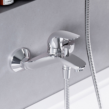 Смеситель для ванны и душа Damixa Eclipse 311000001 настенный хром