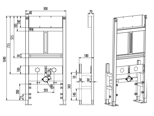 Инсталляция для писсуара Creavit GPM600.00 - фото 2