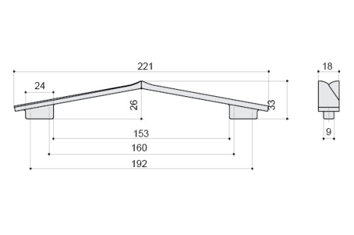 Ручка для мебели BelBagno Aurora 8.1135.192160.0270OP - фото 2