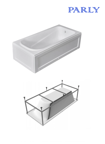 Ванна акриловая Parly CT10817 150х70 пристенная прямоугольная с ножками - фото 3