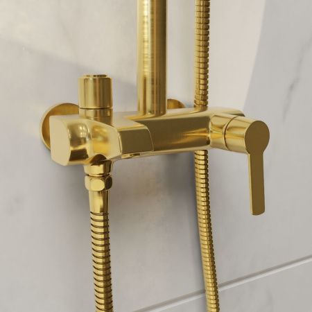 Душевая стойка RGW Shower Panels 51140131-06 настенная цвет золото