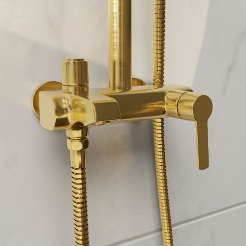 Душевая стойка RGW Shower Panels 51140131-06 настенная цвет золото - фото 4