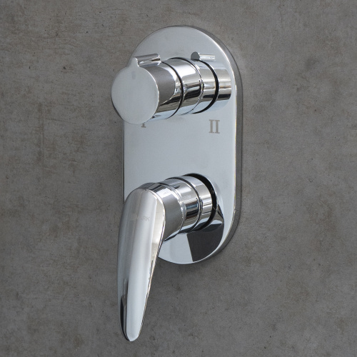 Смеситель для ванны и душа LeMark Linara LM0427C встраиваемый в стену хром - фото 3