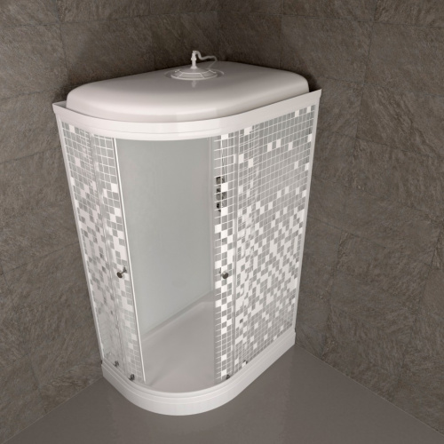 Душевая кабина Тритон Коралл Щ0000061818 120х80 четверть круга с крышей ориентация правая - фото 5