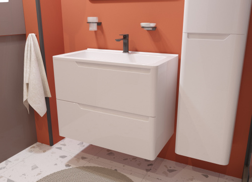 Тумба с раковиной Эстет Kare Luxe ФР-00015243 90х45х61 подвесная - фото 2