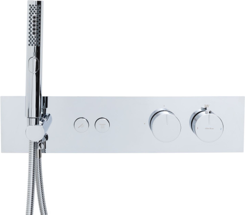 Смеситель для ванны с душем Allen Brau Liberty 5.33010-00 встраиваемый в стену хром с термостатом - фото 4