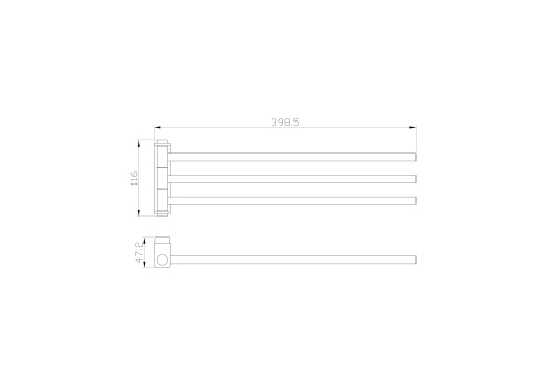 Полотенцедержатель Wonzon & Woghand Lotte WW-8341 - фото 2