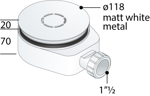 Сифон для душевого поддона OMP Tea 6261.086.6.XD - фото 2