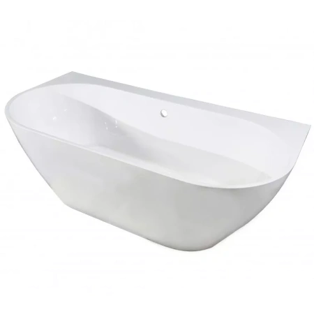 Ванна из литьевго мрамора Taliente Nemi a parete NE17085 a parete 170х86 пристенная овальная без каркаса