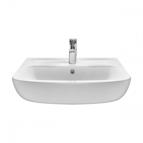 Раковина из сантехнического фарфора Santek Лонги 1WH501756 42х60 подвесная цвет белый - фото 2