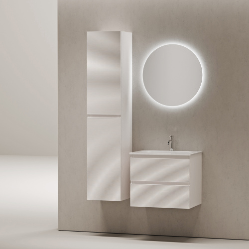 Тумба под раковину Sancos FOLK FL60W 59х45х50 подвесная цвет белый - фото 3