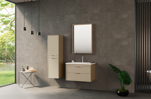 Шкаф-пенал Orka Clay 3003815 40х32х138 подвесной цвет коричневый - фото 2