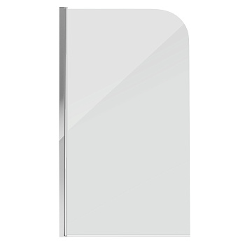 Душевая шторка на ванну Grossman GR-100 80х140 стекло прозрачное профиль хром глянцевый ориентация универсальная