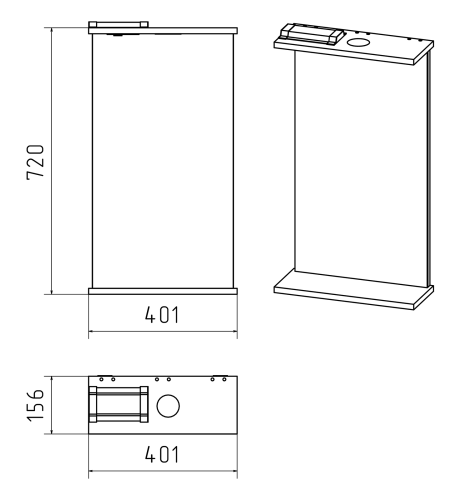 Зеркало в ванную Misty Магнолия Э-Маг02040-01Св 40х72 цвет белый - фото 3