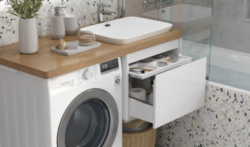 Столешница Velvex KLAUFS st.KLA.120.R дуб французский 120х61х4 накладная цвет Шатанэ - фото 3