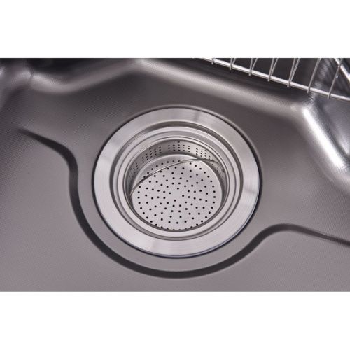 Кухонная мойка Fmark FSC7846Q 78х46 цвет графит поверхность матовая - фото 5